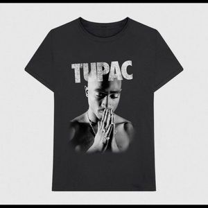 NEW Mens Tupac 2Pac Short Sleeve Rap Hip-Hop Graphic T-Shirt - Black Size Medium